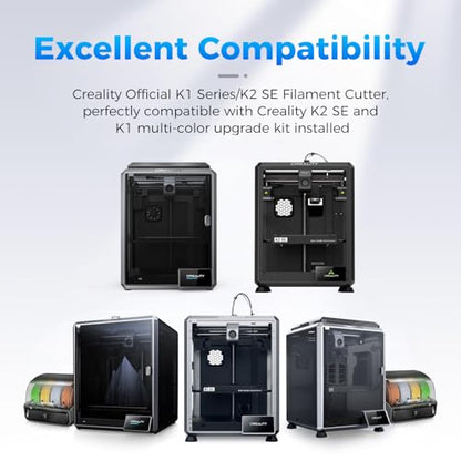 Creality Official K1 Series/K2 SE Filament Cutter, Original K1 Series Fast Cut Off Filament of CFS Multicolor Upgrade Kit, Quick Replacement Cutter Parts for Creality K1/K1 Max/K1C/K1 SE/K2 SE (3PCS) - style: Filament Cutter