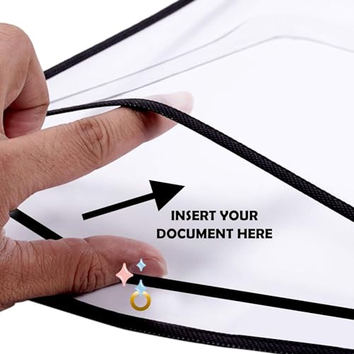 11x17 Job Ticket Holders Heavy Duty 25 Pack, Stitched Clear Vinyl Sleeves, Work Order Sleeves, Shop Ticket Holders with Hanging Eyelet, Acid-Free, Archival Safe - Office Werks