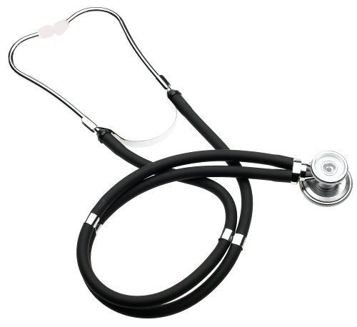 EMI EBL-430 Black Sprague Stethoscope and Large Adult Cuff (See Large Cuff Size: 33 cm to 51 cm | 13 inch to 20 inch) Aneroid Sphygmomanometer Manual Blood Pressure Set - size: Large Adult Cuff Set - Black