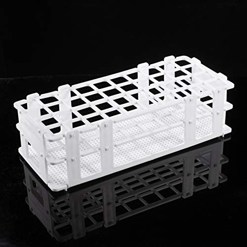 Plastic Lab Tube Rack Storage Stand Holder Detachable for 20mm ID, 40 Holes
