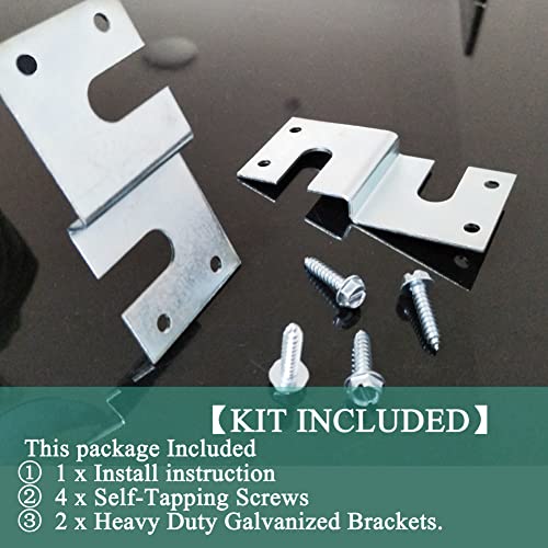 MK01 Splendide RV Washer Dryer or Combo Mounting Brackets Kit for Westland LG Clothes Washing Machine，Prevent Applications Shifting, Included 2 Brackets 4 Screws and Instruction