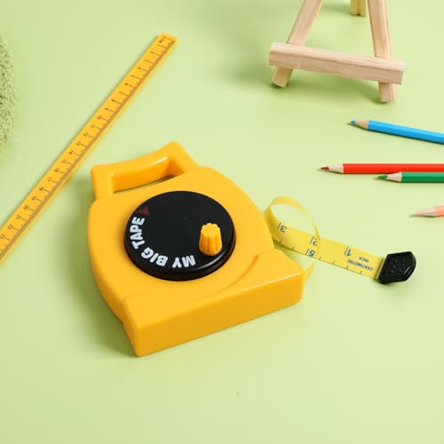 SEWACC Kids Tape Measure Toy Retractable Lightweight Measuring Tape with Inch and Metric Markings Dual-Sided for Learning and Play