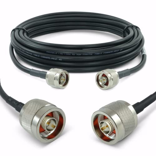 Proxicast 25 ft N Male to N Male 50 Ohm Low-Loss CFD240 Coax Cable Assembly - size: CFD240, style: 25 ft