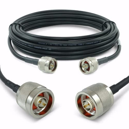 Proxicast 25 ft N Male to N Male 50 Ohm Low-Loss CFD240 Coax Cable Assembly - size: CFD240, style: 25 ft