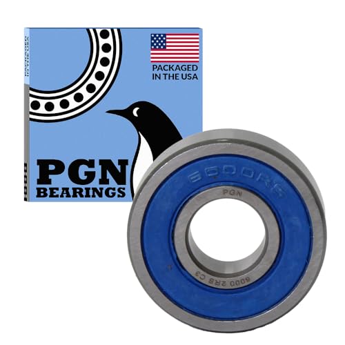 PGN 6000-2RS (100 Pack) Ball Bearing 10x26x8mm Chrome Steel Sealed - size: 100