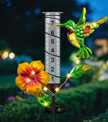 Rain Gauge Outdoor - Hummingbird Decorative Rain Gauges - color: Hummingbird
