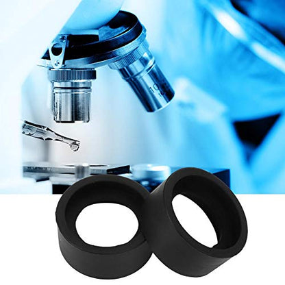Oumefar 2Pcs 36mm Microscope Eyepiece Covers Rubber Eyepiece Cover Accessory Guards Eyeshields Telescope Protector Rubber Eyecups for Stereo Microscope, for Lab Educational(KP-H2 Flat Angle)
