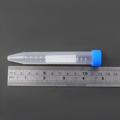 Antrader 15mL Plastic Graduated Centrifuge Tubes w Screw Cap(Blue,100 PCS) - color: Blue, size: 15mL