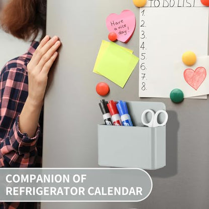 Camelmother 2Pcs Magnetic Dry Erase Marker Holder For Whiteboard Fridge - color: Grey