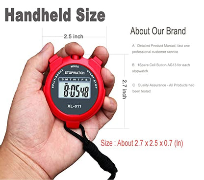 Stopwatches, BESTWYA Stop Watches for Sports (C, Pack of 4) - color: C , Pack of 4