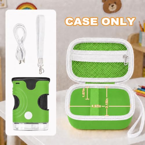 ANKHOH Handheld Microscope Case for Edubini for BEBANG for BMDSAE, Green - color: Green