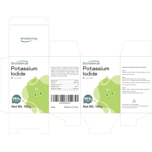 Potassium Iodide 100g, Fast-Acting Catalyst, Elephant Toothpaste - size: 100g
