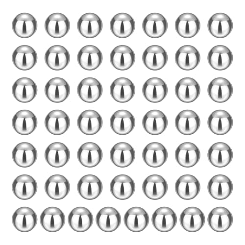 uxcell 100Pcs 6mm Bearing Balls, Carbon Steel Balls Nickel-Plated - size: 6mm