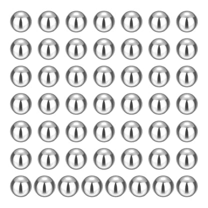 uxcell 100Pcs 6.5mm Bearing Balls, Carbon Steel Balls Nickel-Plated - size: 6.5mm