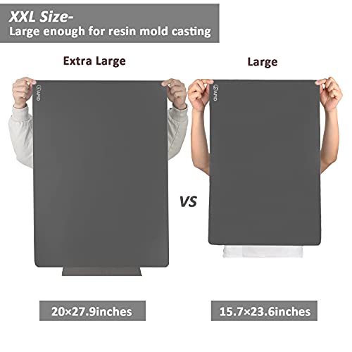 Sapid Large Silicone Sheet for Crafts Silicone Mat for Resin Art Painting - color: Dark Gray, size: 27.9"L x 20"W