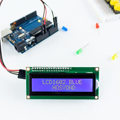 Hosyond 3pcs I2C IIC 1602 LCD Display Module 16x02 LCD Screen Module for Arduino Raspberry Pi (Pack of 2) - size: I2C LCD 1602 (Pack of 2)