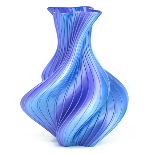 Silk Dual Color Sky Blue Purple PLA 1.75mm 1kg Shiny 3D Print Filament FDM - color: A_pla-2ssc-04 Silk Sky Blue+purple