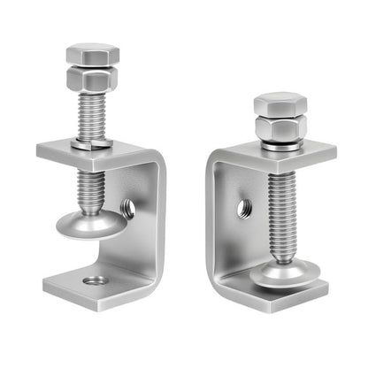 1-3/4 Inch C Clamp, 2 Pcs 304 Stainless Steel C Clamps, Small U Clamps for Mounting, G-Clamp with Wide Jaw Opening and I-Beam Design, for Carpentry, Metal Fabrication, DIY Home Improvement (45mm) - size: 1-3/4 Inch-2pcs（45mm）