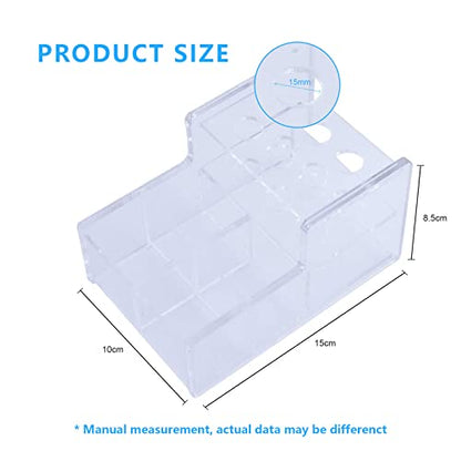 Dental Composite Syringe Organizer, Multi-Function Dental Syringe Holder, Resin Adhesive Applicators Organizer, Acrylic Case for Medical Composite Resin Adhesive Syringes, Resin Rack(Medium)