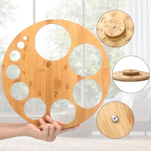 GlikCeil Cervical Dilation Board for Midwife Doula Birth and Midwife Fetal Position Tool Cervical Dilation Chart and Carved Wooden Fetal Position Wheel for Student Midwife Doctor Gift