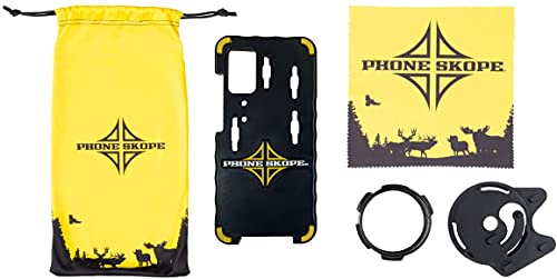 Phone Skope Complete Digiscoping Kit: Ideal Scope Camera for Hunting/Birding/Stargazing - Phone Scope Adapter Kit Includes Phone Scope Mount Case, Eyepiece Adapter, Lens Cloth - Fits Most Smartphones - color: Compatible with Samsung S20, size: Swarovski N