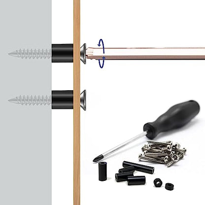 250pc Round Electrical Spacers Assortment Kit - ID 4MM OD 7MM, Outlet Screws & Switch/Receptacle Spacers 3MM to 35MM, Non-Threaded for M4 Screws - size: 0.2"W x 1.4"L (Pack of 250)