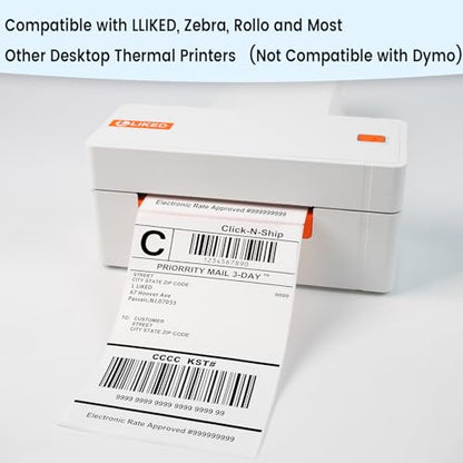 LLIKED 200 Pcs 4"x6" Blank Removable Labels for Storage Bins No Residue - size: 4"x 6"