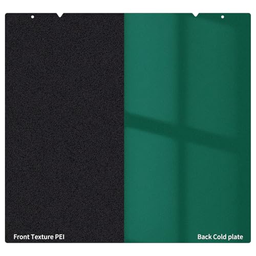 Double Sided Prusa Core One Cool Plate and Black Textured PEI Sheet 254x241mm - size: 254x241mm