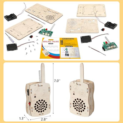 Stem Projects Walkie Talkies Toys for Boys Age 8-12 12-14 Science Kit
