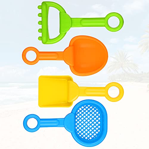 Skylety 8 Pcs Sand Shovels for Kids Beach Toys Plastic Rake Sifter,None - style: Fresh Style