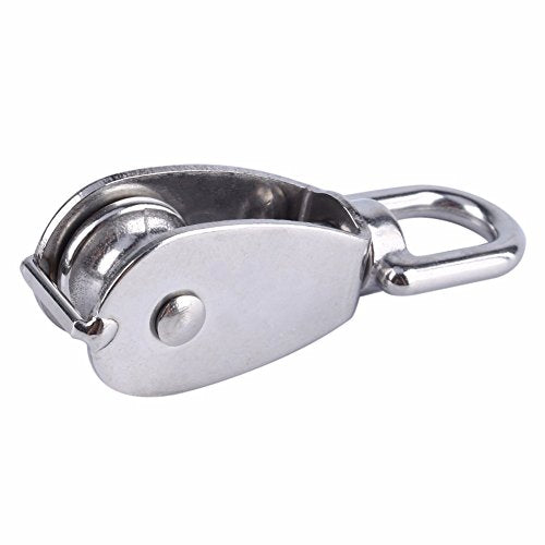 10 Pcs M20 Single Pulley, Stainless Steel Wire Rope Crane Pulley Block - size: 10*M20 Single