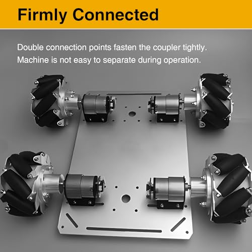 4PCS 10mm Shaft Coupler, Rigid Flange Coupling Connector - size: 10mm 4Pcs