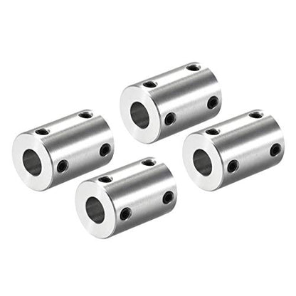 uxcell 5mm to 8mm Bore Rigid Coupling Set Screw L25XD18 Aluminum Alloy,Shaft Coupler Connector for 3D Printers, Motor Accessories,4pcs - size: 5mm to 8mm