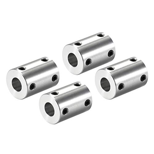 uxcell 5mm to 8mm Bore Rigid Coupling Set Screw L25XD18 Aluminum Alloy,Shaft Coupler Connector for 3D Printers, Motor Accessories,4pcs - size: 5mm to 8mm
