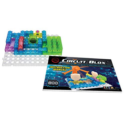 E-Blox Circuit Blox Builder - 800 Projects Circuit Board Building Blocks Coding Kit Toys Set for Kids Ages 8+, CB-0187 - style: Magnetic Spinner Super Circuit