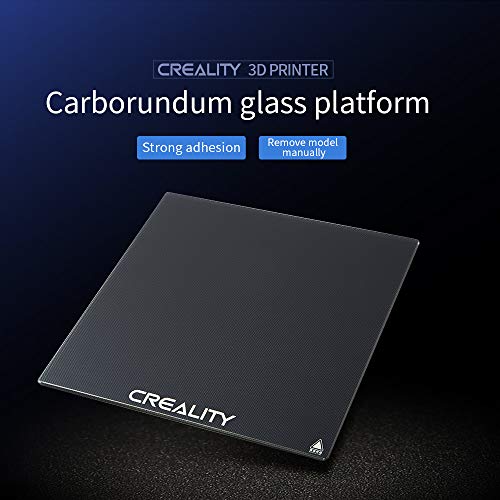 Official Creality Platform Tempered CR-X Glass Bed with 4 Binder Clips, Removal Tool, 310x320x4mm, CR-10S Pro V2 / CR-10S Pro/CR-10S / Ender 3 Max 3D Printer Upgraded Build Plate Printing Surface - size: 310x320x4mm (CR-10S)