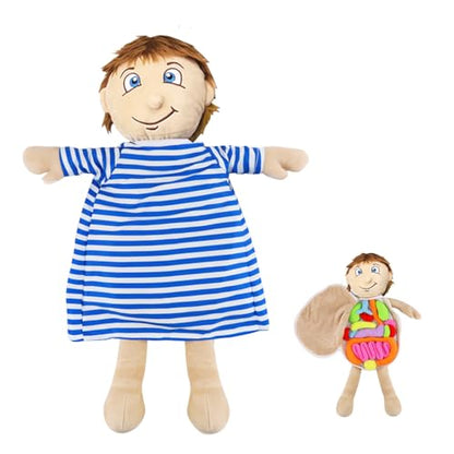 Vocheer Human Body Anatomy Toy, Human Body Model for Kids, Montessori Plush - color: Blue