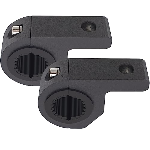Motorcycle Aluminum Mounting Bracket Kit Tube Clamp 2Pcs 0.75" 1" 1.25" Bullbar Roof Rack Roll Cage Horizontal Bar Clamp Mounting Kit fit for Trucks Car ATV Motorcycle Truck - size: Mini 2PCS