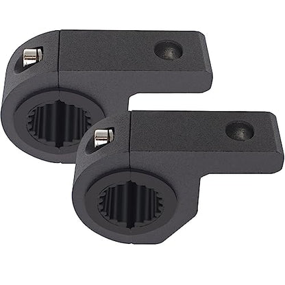 Motorcycle Aluminum Mounting Bracket Kit Tube Clamp 2Pcs 0.75" 1" 1.25" Bullbar Roof Rack Roll Cage Horizontal Bar Clamp Mounting Kit fit for Trucks Car ATV Motorcycle Truck - size: Mini 2PCS