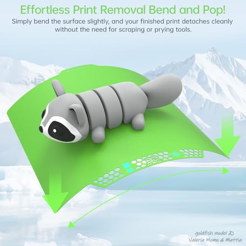 BIQU CryoGrip Pro Glacier Plate for Bambu-Lab X2D,P2S,P1P,P1S,X1C,X1E,A1 - color: Glacier Green, size: X2D/P2S/P1/X1/A1