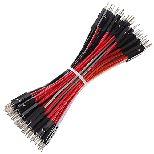 Breadboard Jumper Wires 20AWG, Bestlus Exclusives 10CM Male to Male Jumper Cable Wires M/M 4'' 10 Colors Pack of 120 Square Head 0.1'' (4'', M/M) - color: Male-Male, 10CM, size: 10CM / 4''
