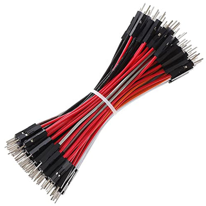 Breadboard Jumper Wires 20AWG, Bestlus Exclusives 10CM Male to Male Jumper Cable Wires M/M 4'' 10 Colors Pack of 120 Square Head 0.1'' (4'', M/M) - color: Male-Male, 10CM, size: 10CM / 4''