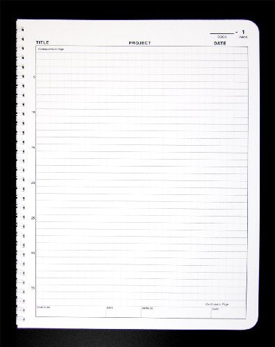 BookFactory Student Lab Notebook, Scientific Grid, Wire-O, 25 Pages - size: 25 Pages, style: Standard No Copies