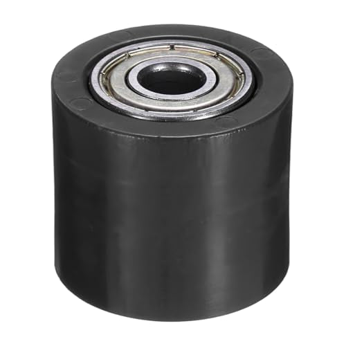 PATIKIL 8mm Roller Pulley Tensioner, Chain Roller Pulley Tensioner Mini Bike Parts Nylon Cylinder Type Guide Wheel Chain Guide Slider for Mini Motorcycle Dirt Bike, Black - color: Black