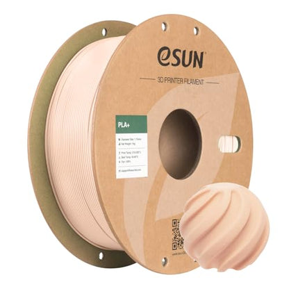 eSUN PLA+ Filament 1.75mm, 3D Printer Filament PLA Plus, Dimensional Accuracy +/- 0.03mm, 1KG Spool (2.2 LBS) 3D Printing Filament for 3D Printers, Beige - color: M-beige, size: 1KG