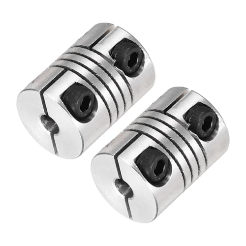 MECCANIXITY 2 Pcs 3 to 4mm Flexible Shaft Coupling 20mm L 15mm Dia - size: 3 to 4mm