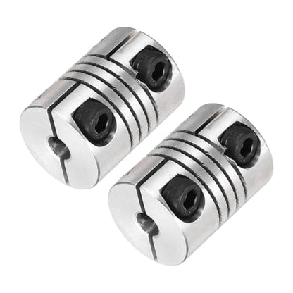 MECCANIXITY 2 Pcs 3 to 4mm Flexible Shaft Coupling 20mm L 15mm Dia - size: 3 to 4mm