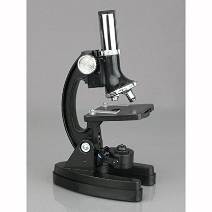 AmScope M30-ABS-KT2 52-Piece STEM Microscope Kit for Kids, Black
