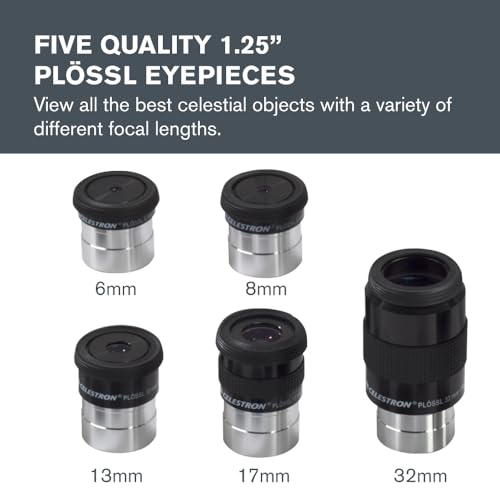 Celestron Eyepiece, Barlow & Filter Telescope Accessory Kit – 1.25" Barrel