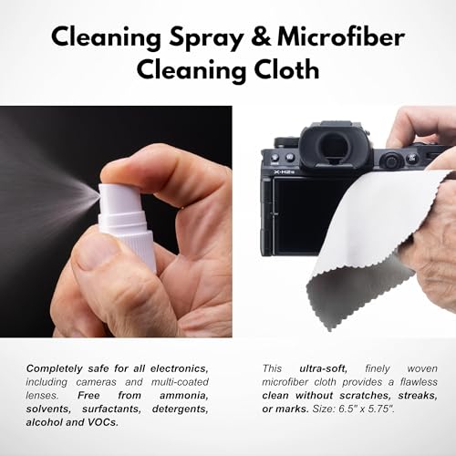 REFLEX CAMERA Professional 19 in 1 Camera Cleaning Kit, Camera Lens Cleaning Kit with Lens Pen, Air/Dust Blower, Microfiber Lens Cloth, Sensor Cleaning Swabs, Lens Solution & Handy Storage Container